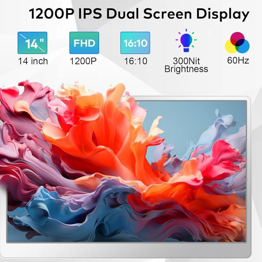 شاشة محمولة ثلاثية (Portable Tri-Screen Monitor)
🔹 الحجم: 14 إنچ لكل شاشة
🔹 الدقة: Full HD 1200p
🔹 النسبة: 16:10
🔹 النوع: IPS – ألوان واضحة وزوايا رؤية واسعة
🔹 التوصيل: Plug & Play (تشغيل مباشر بدون إعدادات)
🔹 الاتصال: USB-C
🔹 خفيفة وسهلة الحمل
🔹 مثالية للدوام، التداول، البرمجة، التصميم، والدراسة

💼 تحول اللابتوب إلى 3 شاشات خلال ثواني
⚡ زيادة الإنتاجية بشكل كبير

الحالة. جديد. غير مستخدم 
📩 للتواصل خاص / واتساب ***********
