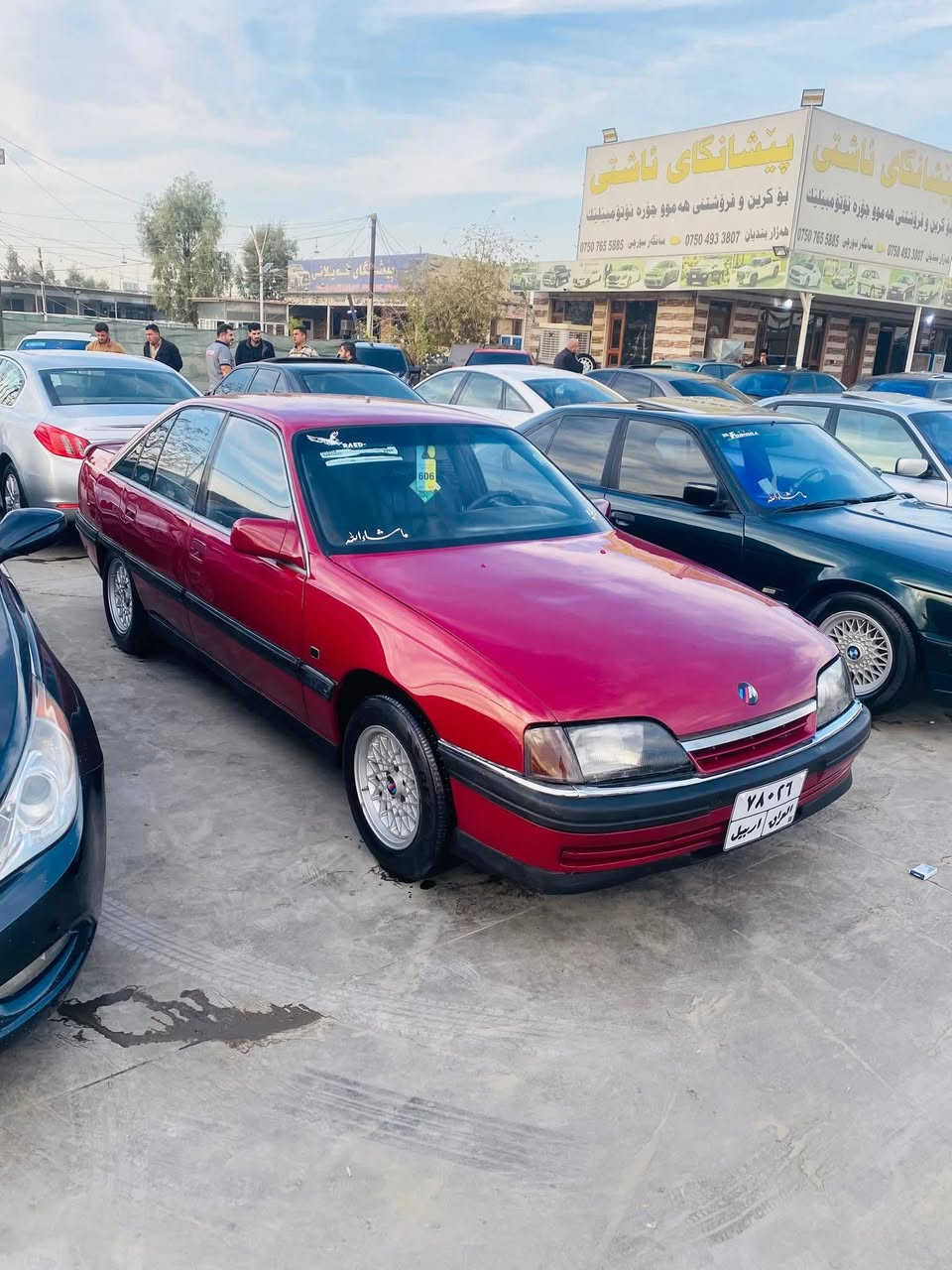 للبيع اوبل اميكا محرك 20 موديل 1992 سياره جاهزه من كلشي تخم تاير سياره بسمي تحويل مباشر سياره نضيفه نفس صوره رقم اربيل سعر 45 وبي مجال شراي يتصل *********** مكاني الانبار كرمه كناطر
