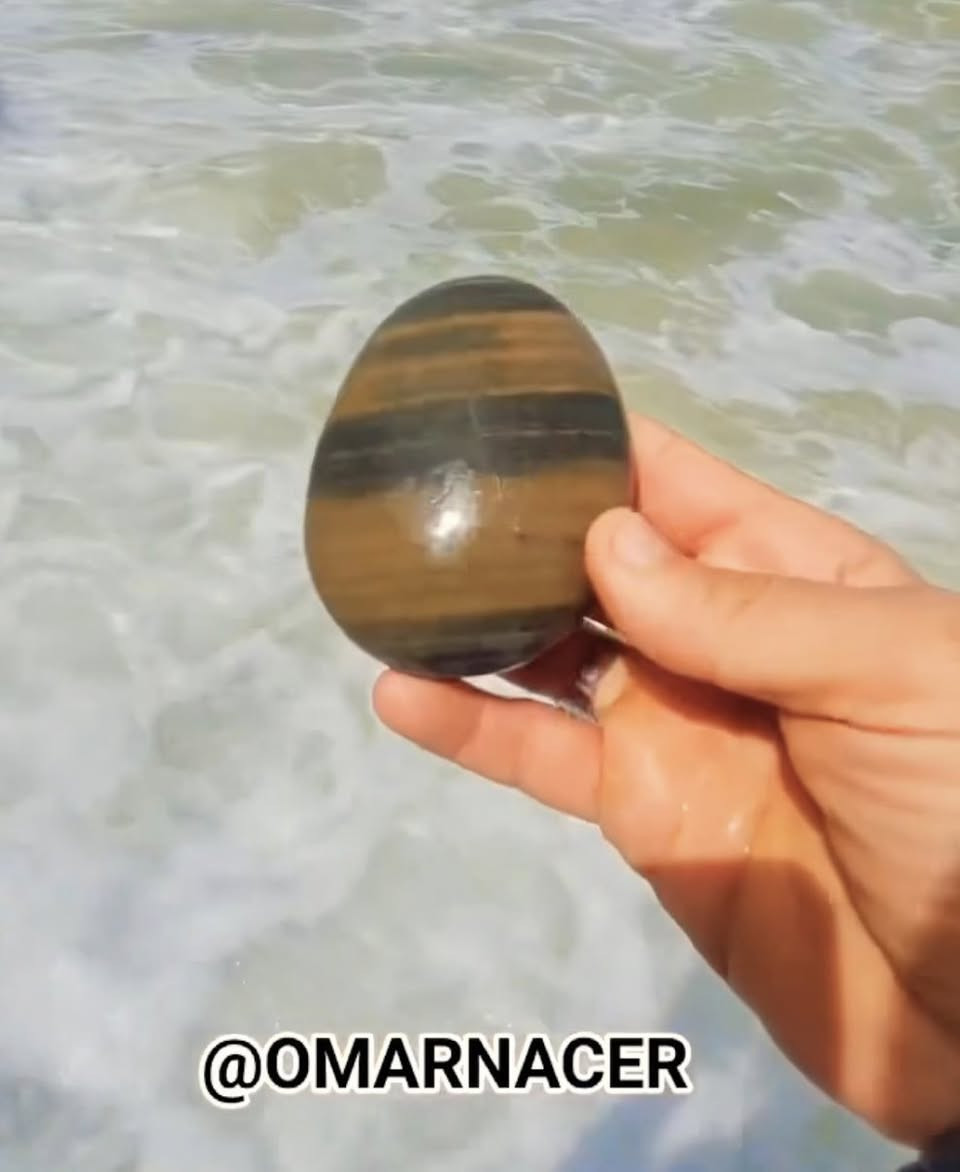 Tiger Iron (Chatoyant): A metamorphic rock composed of Tiger's Eye, Red Jasper, and Hematite. Found at El Ouatia, it exhibits chatoyancy, a silk-like luster caused by light reflecting off fibrous quartz structures.
#omarthemoroccanrockhound 
#omarthemoroccantraveller 
#امودو_على_الدراجات
#omarsstones 
#omarsbeach 
#tigerseye


**إذا كنت صاحب هذا الإعلان وتريد حذفه لأي سبب، رجاءا أرسل رسالة إلى الدعم الفني**