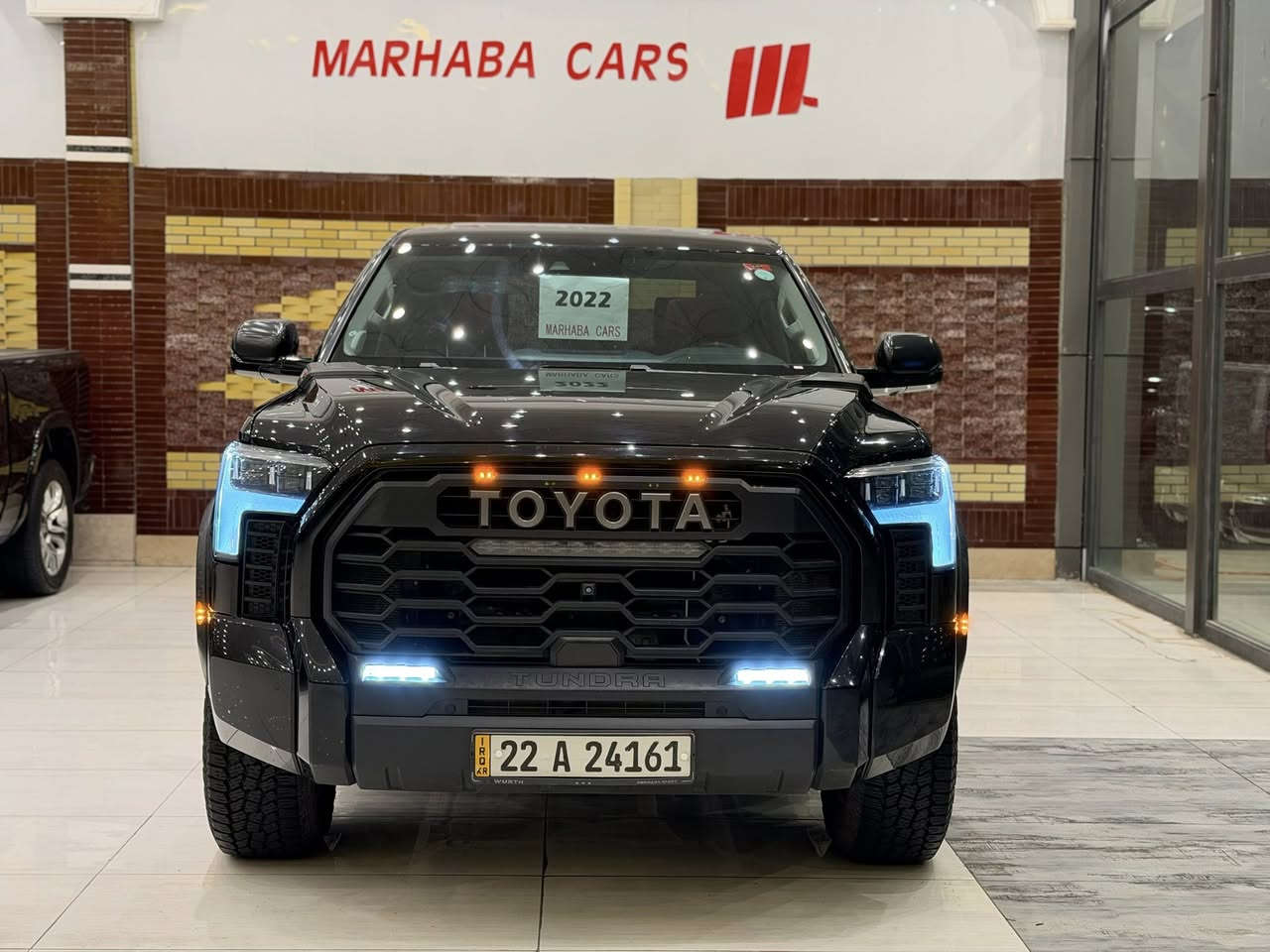 MARHABA CARS ERBIL
——————————
BRAND : TOYOTA TUNDRA
CLASS : TRD PRO
ENGINE : V6 - 3.4T HYBRID - 4x4
STATUE : CLEAN TITLE كلين تايتل 
YEAR : 2022
PRICE : $$
COUNTER : 58,000 MILE
IMPORTING : وارد كندى
ADRESS : Erbil , أربيل شارع ١٠٠م صف دائرة گمرگ
FOR IFORMATION CALL US :
MARHABA CARS 
 📞 : ***********
