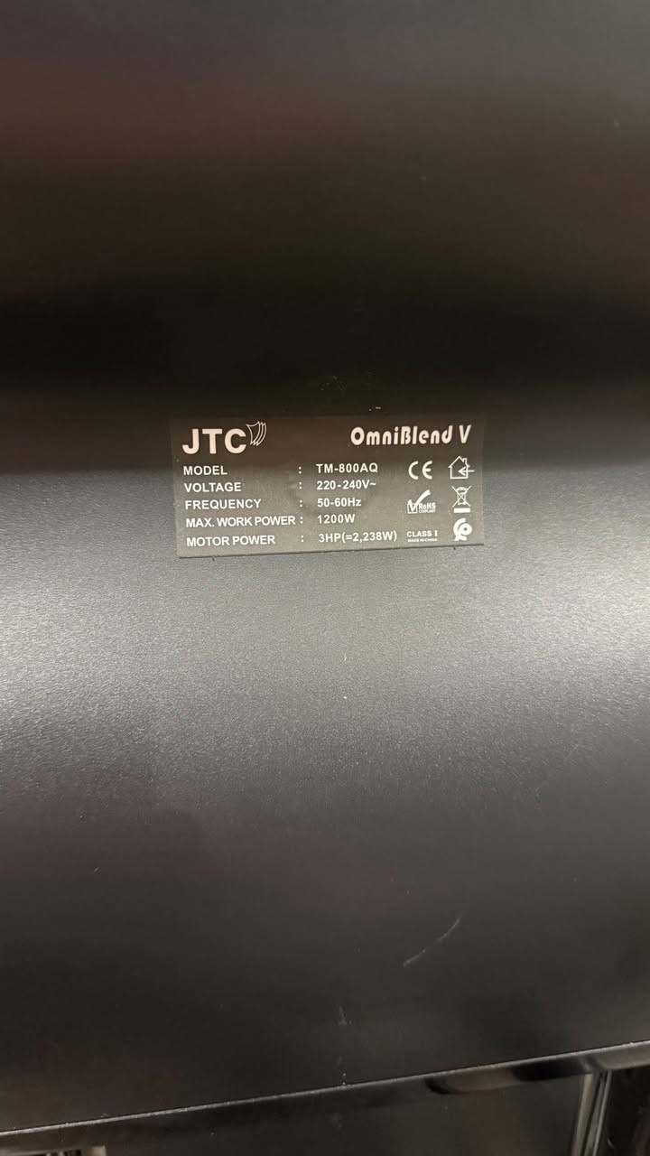 خلاط صناعي/ عازل للصوت من نوع JTC OmniBlend V
السعر ٣٠٠ الف


**إذا كنت صاحب هذا الإعلان وتريد حذفه لأي سبب، رجاءا أرسل رسالة إلى الدعم الفني**