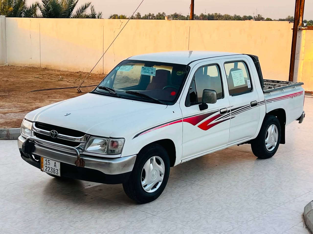السلام عليكم
***********
تيوتا بيك اب موديل 2002 رقم دولي باسمي سنويه لغاية سنة 31 تحويل . كير ومحرك وشاسي واكسل كفاله . السياره جاهزه حداديه جديده تبريد ثلج كهربائيات شغاله .

مكان السياره-ذي قار- ناصريه
السعر المطلوب (93) وبيها مجال بسيط
غير متواجد على الفيس
