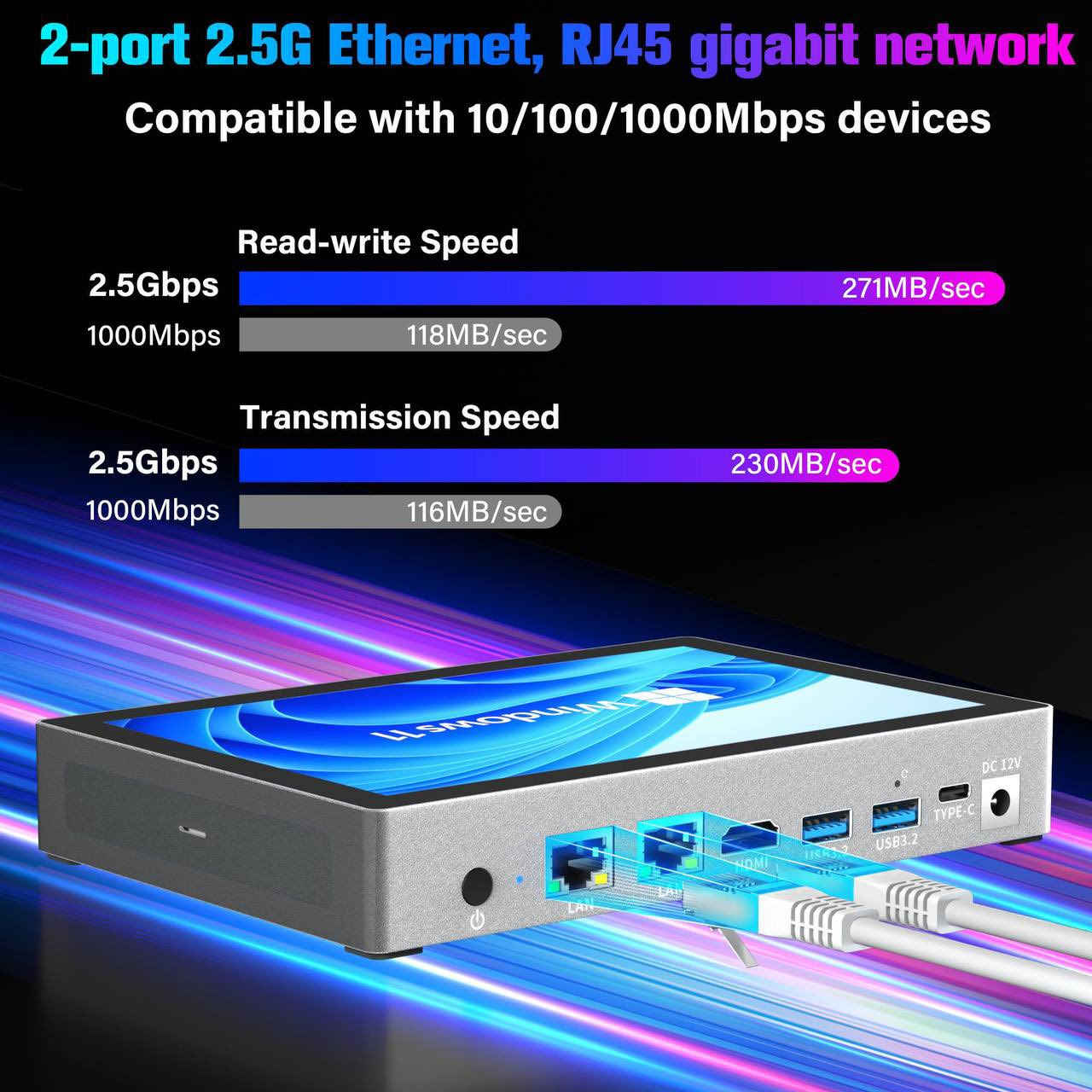 Mini PC, 12th Gen Alder Lake-N100 Mini Computer with Fan,7" Screen Firewall Micro Appliance 16GB RAM 512GB eMMC with 2 x 2.5G Ethernet Support AES NI for Home Network Pfsense Router

ميني بي سي من HEIGAOLPAC
موديل : F9B
تحتوي على شاشة 7 انش
رام : 16 گيگا
ذاكرة تخزين : 512 گيگا
معالج : N100 جيل 12

للاستفسار خاص


**إذا كنت صاحب هذا الإعلان وتريد حذفه لأي سبب، رجاءا أرسل رسالة إلى الدعم الفني**