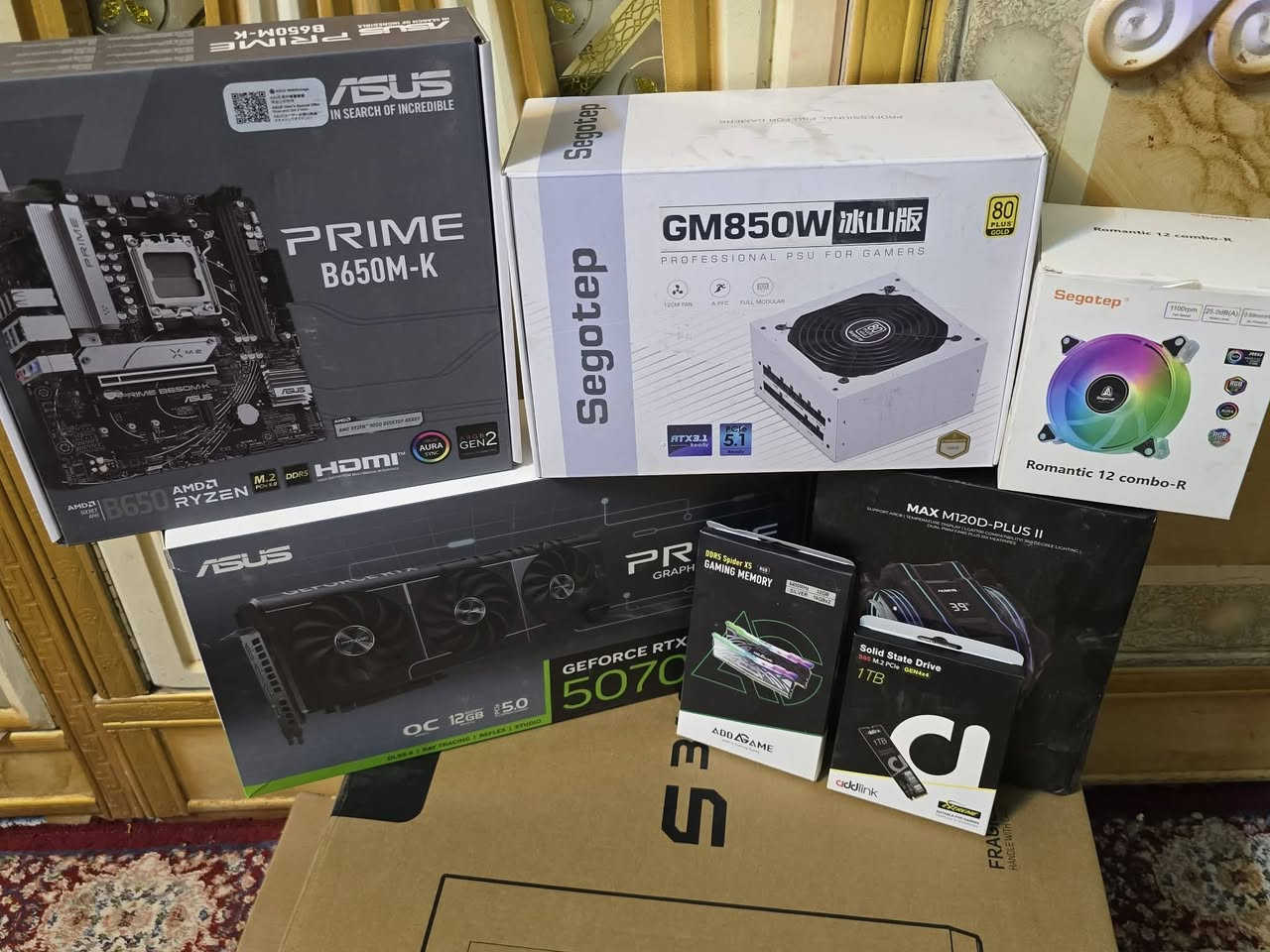 تفاصيل كامله كدامكم
معالج AMD Ryzen 5 7500 6-Core
استخدام فقط 8 اشهر كارتين موجوده شاشات اثتين ماوس وكيبورد ومايك فيفان قطع كلها جديد لبيع عدم تفرغ واريد ابني السعر مليونين و250الف مكاني بغداد نهروان


**إذا كنت صاحب هذا الإعلان وتريد حذفه لأي سبب، رجاءا أرسل رسالة إلى الدعم الفني**