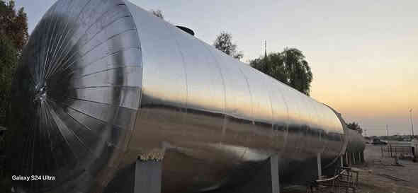 خزانات هيدروليك  دبل شبكه 64 بايب كاربون ستيل تغليف صوف صخري كثافه 120 المنيوم 0.7  4قياس حراره  ممشاه على طول الخزان ***********
