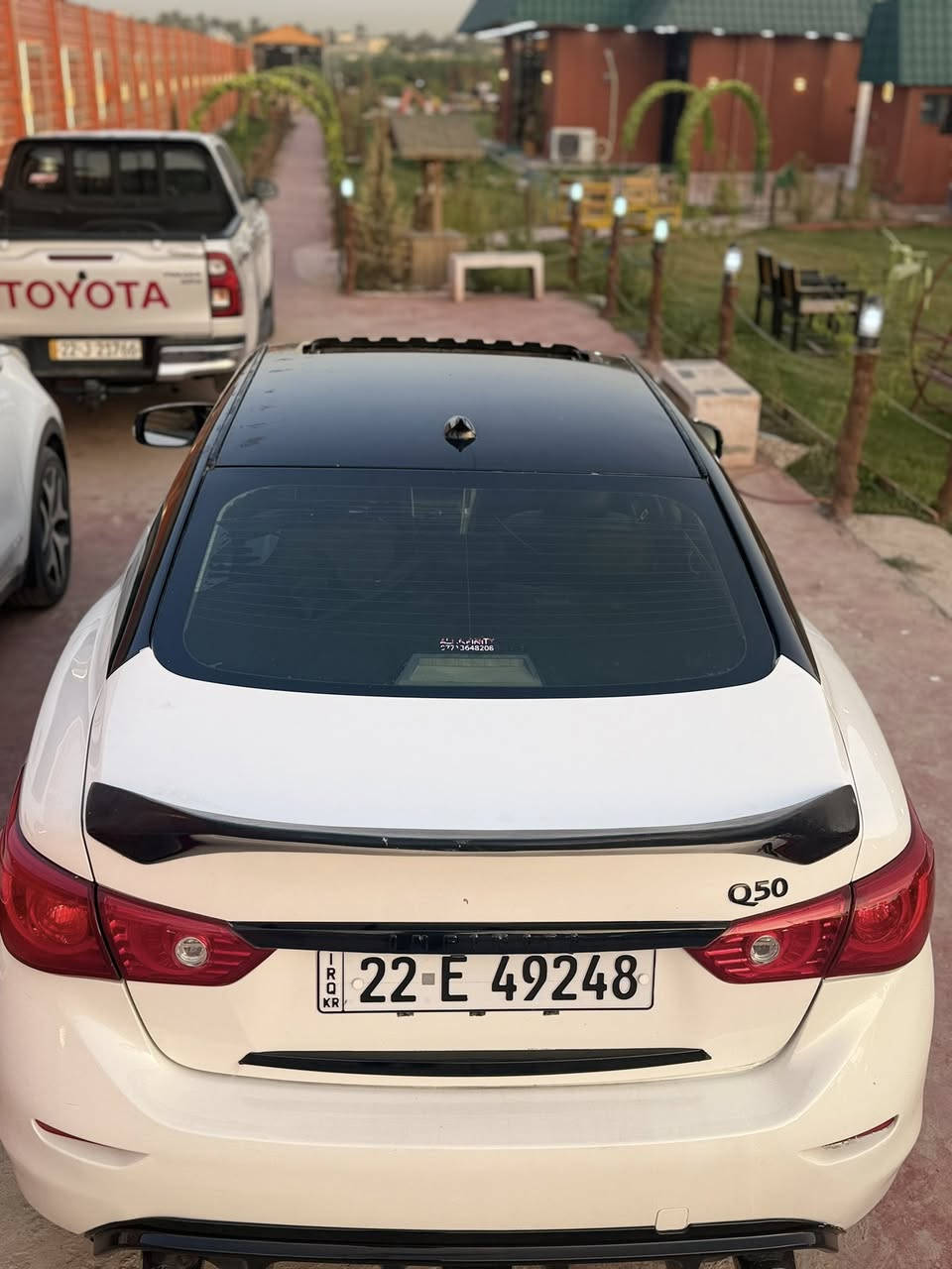 ‏Q50
‏‎موديل 2015 
تنفس طبيعي‎مكينه 3700 

فجوج ريمبو 
‏‎سيارة فول 

‏‎سلايد
‏‎شفتات ستيرين 
‏‎جلد
‏‎كراسي كهرباء 
‏‎سستم صوت 
‏‎لايتات زينون عالي وناصي 
‏‎عليها دعاميه مال ريد سبورت 2018 بدون صبغ مال تفصيخ 
‏‎دفيوز خلفي 
‏‎سبويلر كاربون فايبر اصلي ‏‎
‏‎مسويلها صيانه كامله 
‏‎من دهن كير ومكينه ودهن اكسل 
‏‎صدر كامل جديد حتى دبلات ودسكات جدد
‏‎وياله 19 وتايرات جدد انتاج 2025
‏‎بدون اي نقص 
***********‏‎
السعر 140 $‏‎
