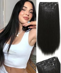 أعرض لكم اضافات شعر كليب إن مكونة من 4 قطع طولها مختلف ليضيف لمسة جمال...