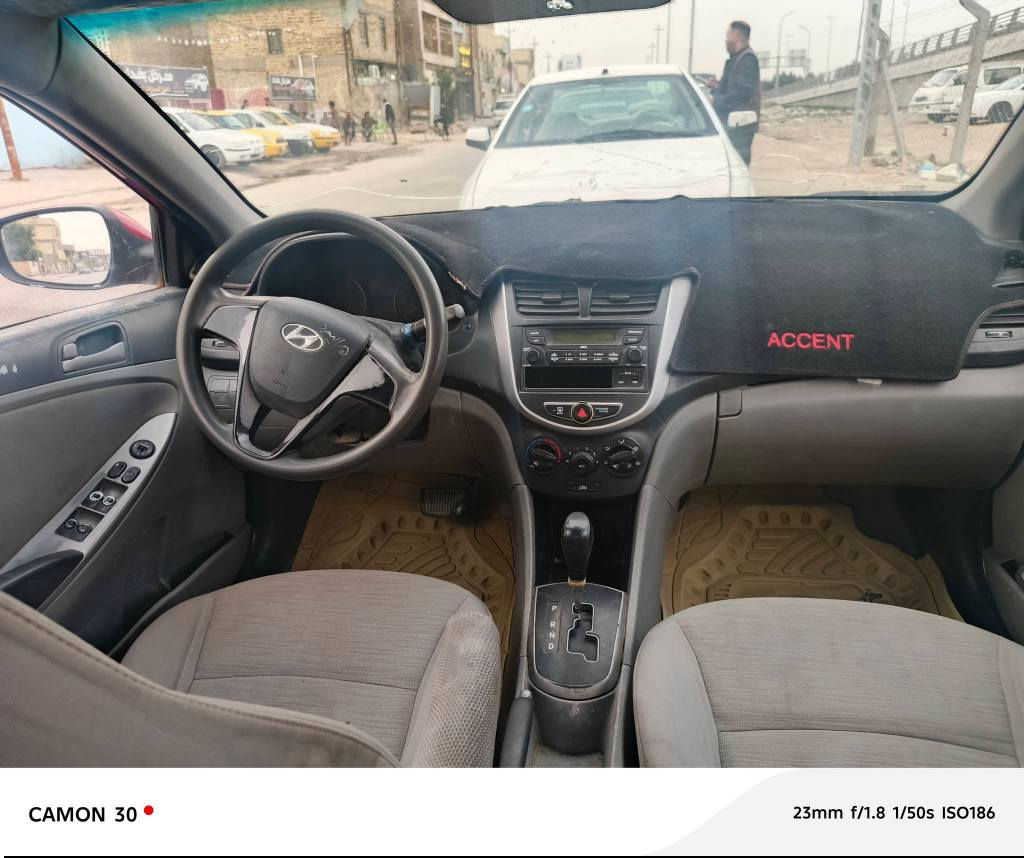 @الجميع السلام عليكم اكسنت موديل 2015رقم نجف مداور ثانيوم مكينه 1600مصبوغه عام اثر جراد بدون داخل مكفوله من ضربه قويه كير مكينه مكفولات السعر 85وبيه مجال مكاني نجف 
*********** النجف, العراق
