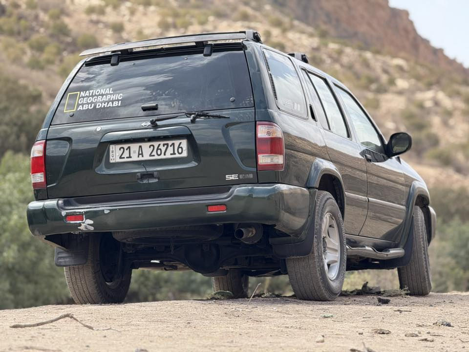 نيسان باثفندر 2001 SE خليجي 
محرك 3500  V6
بدون صبغ بدون ضربة فقط جراد البنيد و القمارة 
شرط گير و محرك بدون صرف و بخار 
تبريد تدفئة شغال 
 سنوية بأسمي لحد 2028 شرط تحويل و غرامة 
السعر 85 $ و بيها مجال 
مكاني كركوك 
***********
