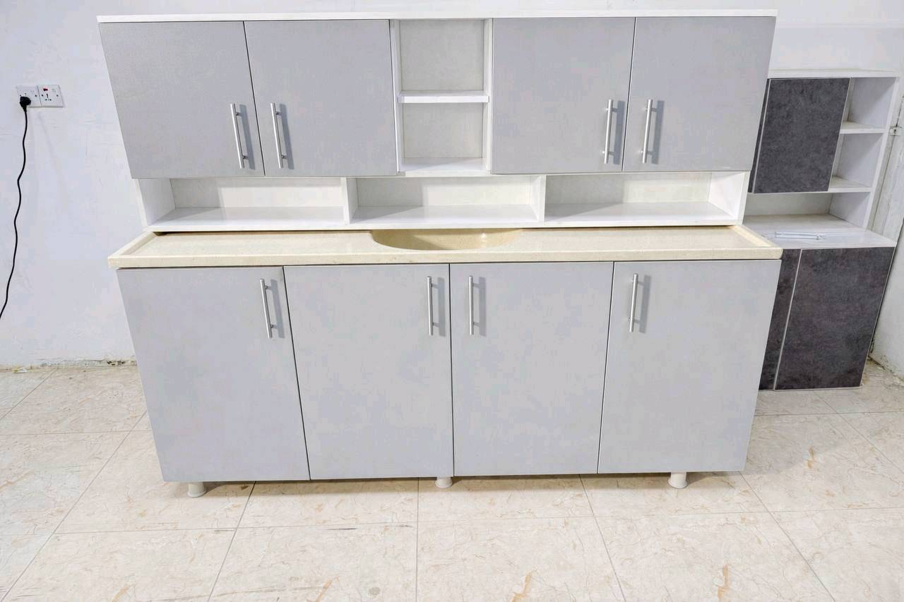 كاونتر خشبmdf قياس مترين سنك وملحق مرمر سعر 280 الف