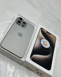 •ايفون 15 برو ماكس.  •بطاريه 95 ذاكره 256.  •لون رصاصي تيتانيوم نموذج ...