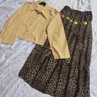 اوتفت صيفي • قميص S‑XL • تنوره ١٠٠سم فري سايز