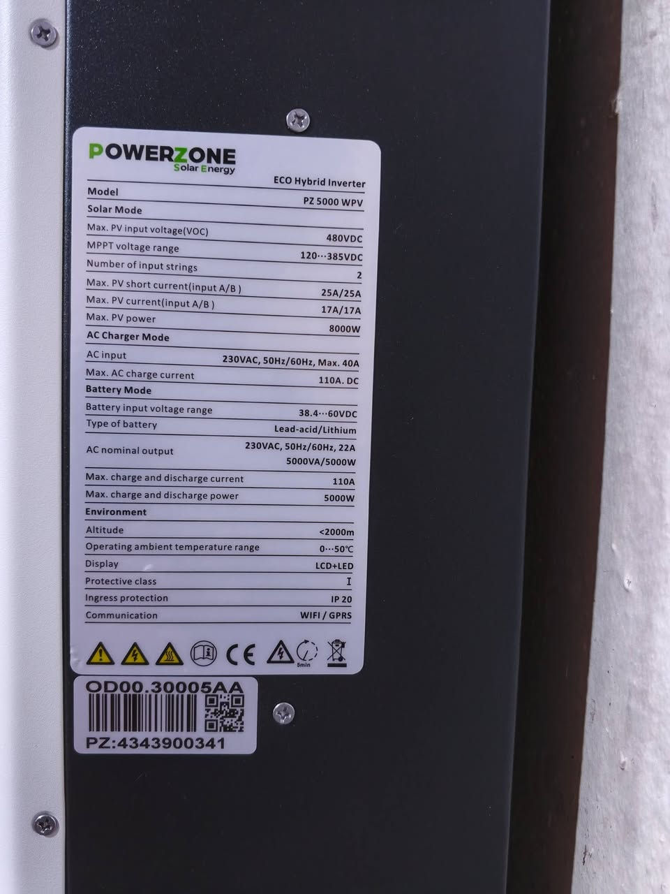 انفيرتر باور زون 5kw مستخدم 10 ايام


**إذا كنت صاحب هذا الإعلان وتريد حذفه لأي سبب، رجاءا أرسل رسالة إلى الدعم الفني**