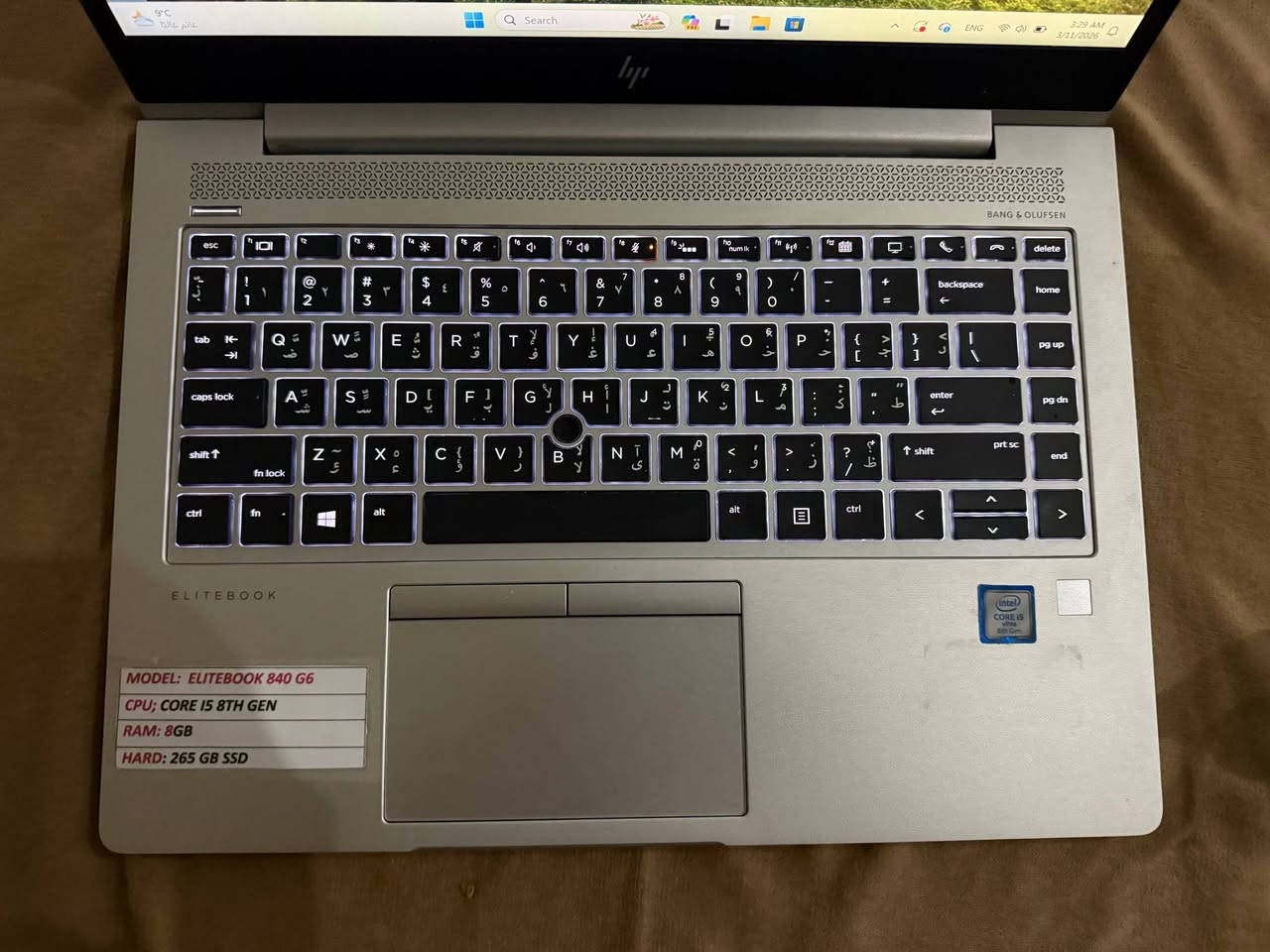 لابتوب hp elitebook للبيع ما داخل صيانة و وندوز 11 برو اكتف المواصفات موضحة بالصورة السعر 300 و بي مجال و عندي توصيل
Number: ***********
او من خلال مراجعة الحساب
