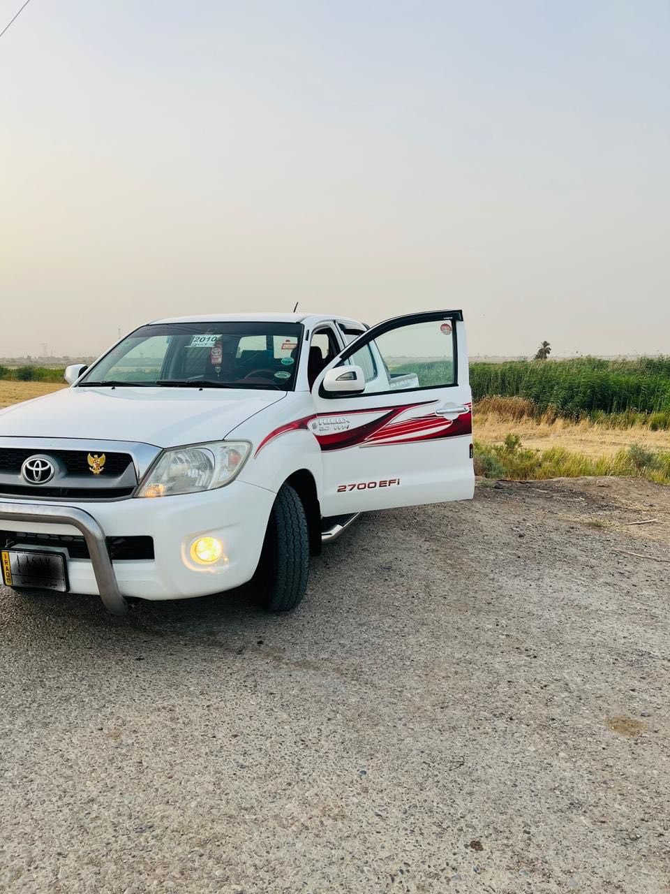 🔹للبيع 🔴
🔹هايلوكس 2010 اوتماتيك سعودي🇸🇦

🔹شاصي 12 ⛓️

🔹السيارة كفالة على وضع الشركة 📦

🔹نزلت من الساحبة گبل على ايدنا 🥇

🔹السبير المقدس مامشتم الهوا🛞✨

🔹گير محرك كفالة💥

🔹السيارة كسر كارتون ✅

🔹***********
