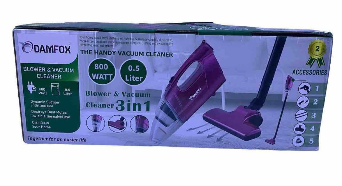 مكنسة كهربائية يدوية من نوع "DAMFOX" تعمل كمكنسة ومنفاخ (3 في 1). القوة: 800 واط. سعة الخزان: 0.5 لتر. الميزات: تتميز بقدرة شفط ديناميكية للأوساخ والغبار، وتعمل على تعقيم المنزل وتدمير عث الغبار. الملحقات: تأتي مع 5 ملحقات مختلفة لتنظيف أماكن متنوعة. سوق الشيوخ, ذي قار


**إذا كنت صاحب هذا الإعلان وتريد حذفه لأي سبب، رجاءا أرسل رسالة إلى الدعم الفني**