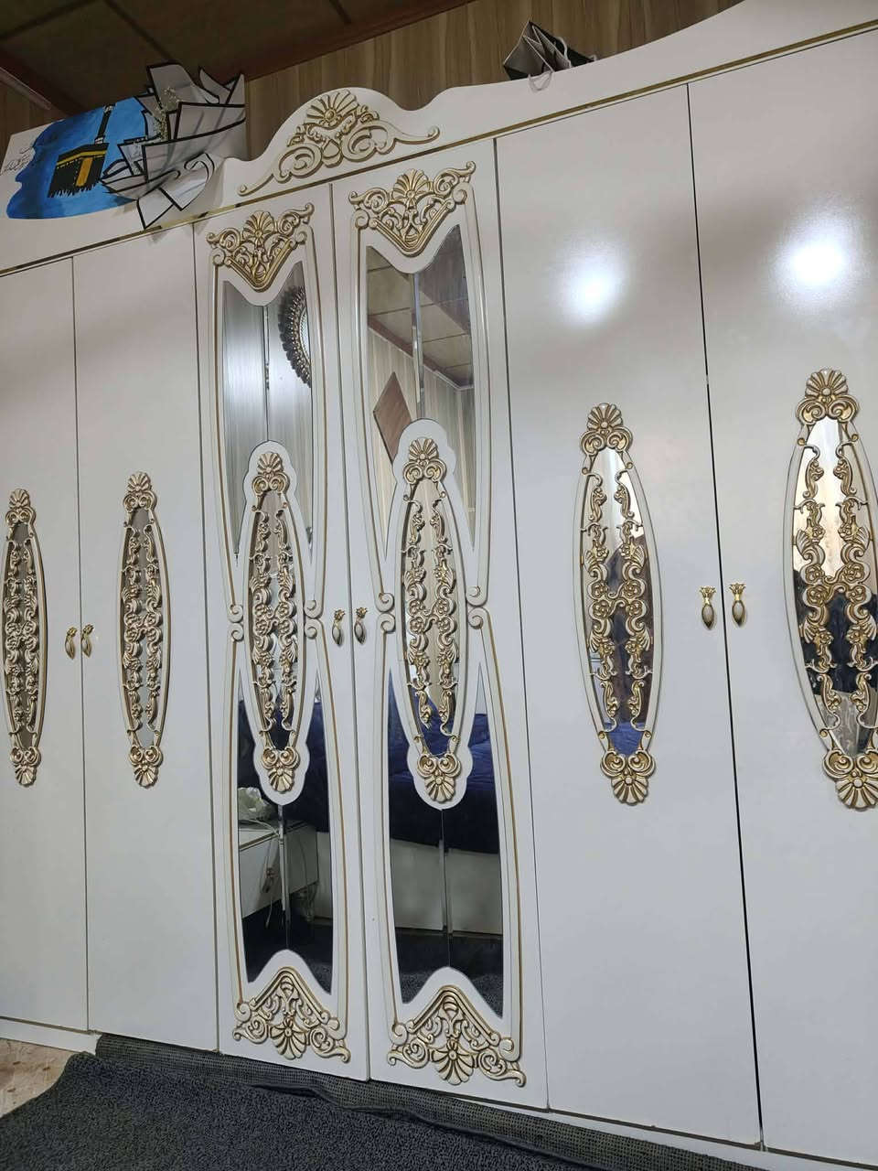 غرفة نوم للبيع مع الدوشك تفصال 7 قطع السعر 550  ***********
