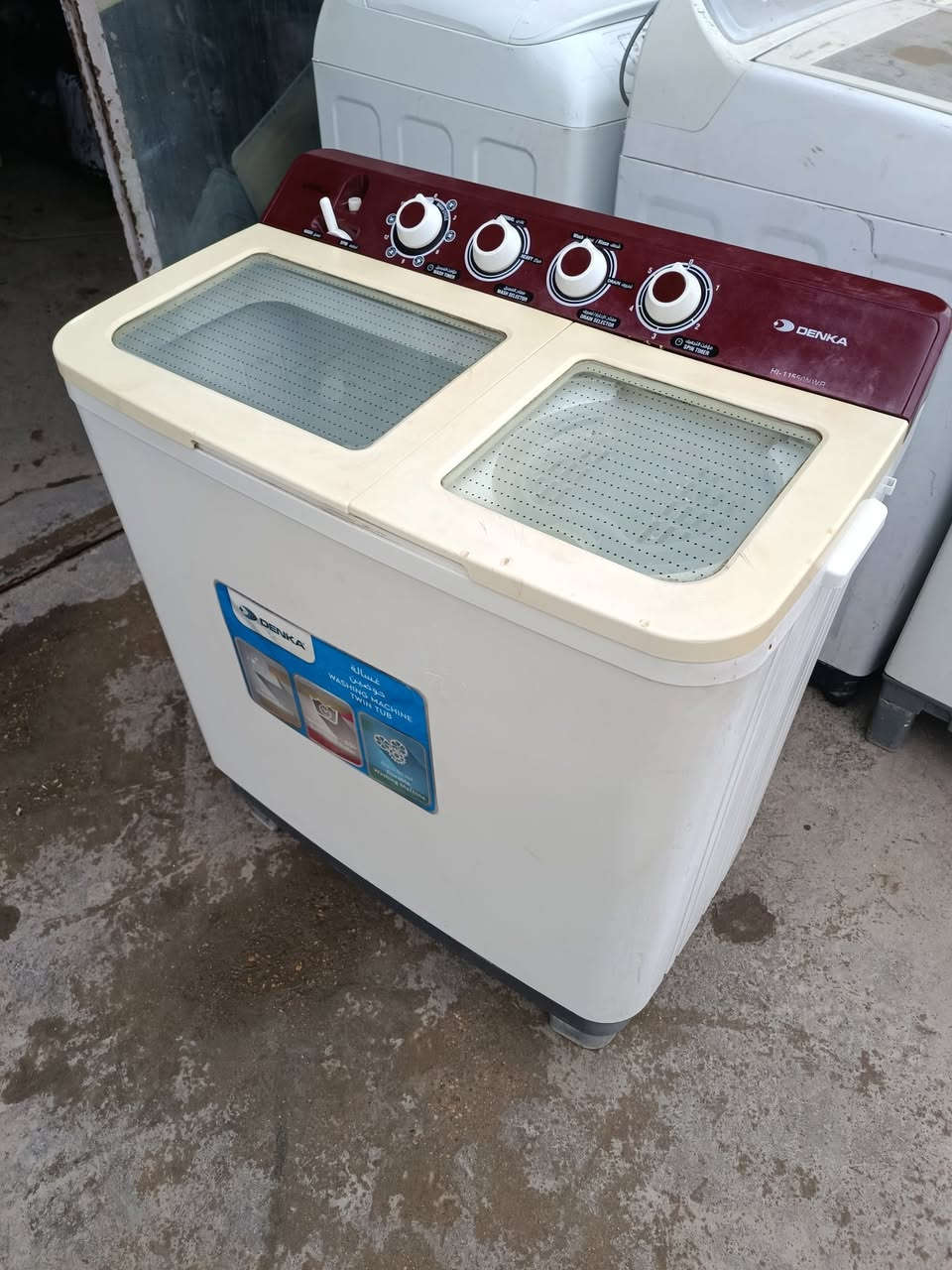 غسالة حوضين نوع الحافظ دنكا حجم ١٢ كيلو عالبلاد و ضمان ب ٧٥
توصيل مجانا داخل بغداد 
***********
الدورة المهدية الاولى عبدالعزيز للغسالات
