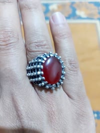 عقيق احمر • صياغه روعه • توصيل