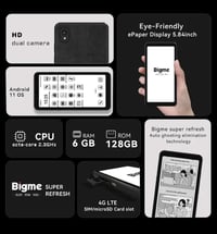 Bigme HiBreak • شاشة E-Ink • ٦/١٢٨ جيجا