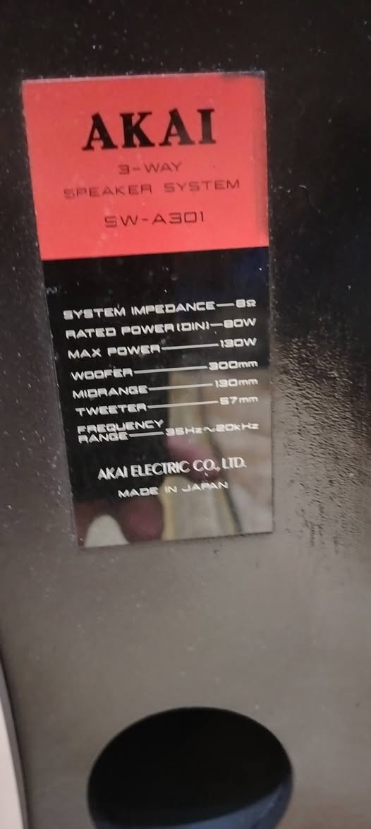 AKAI SW A301
سبيكر اكاي ١٢ انج ١٣٠ واط


**إذا كنت صاحب هذا الإعلان وتريد حذفه لأي سبب، رجاءا أرسل رسالة إلى الدعم الفني**
