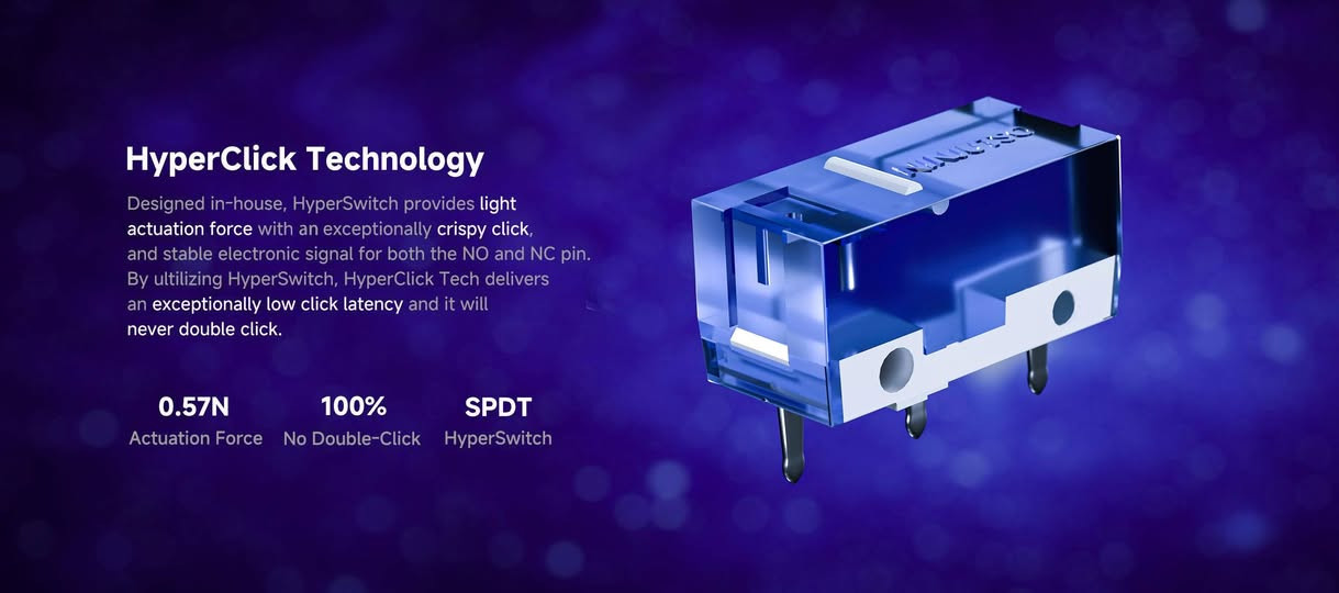 NINJUTSO TEN BLACK 8K
Weight~53g
Dimensions125 x 64 x 39 mm
SensorAimNinja (PAW3950-based)
DPI  30,000 DPI
IPS / Acceleration750 IPS / 50g
Polling RateUp to 8000 Hz
Switches HyperSwitch with HyperClick
Battery Life  Up to 140 hours
Connectivity 2.4GHz Wireless, USB-C


**إذا كنت صاحب هذا الإعلان وتريد حذفه لأي سبب، رجاءا أرسل رسالة إلى الدعم الفني**