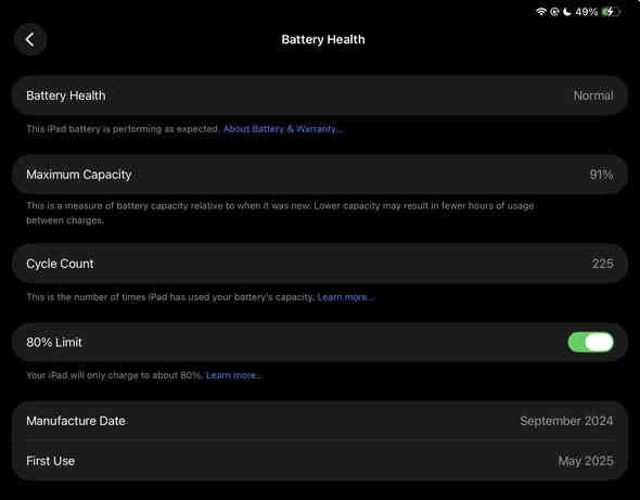 ايباد برو 2024 11 انش
ذاكرة 256
نسبة البطارية 91٪
عدد دورات الشحن 225
داخل الضمان
السعر 930 وبي مجال بسيط
باقي التفاصيل والاستفسار
***********

