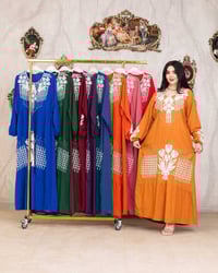 دشداشة مصري • قطن مراسي • تطريز استراس