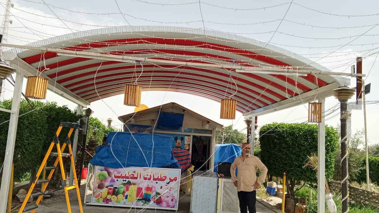 سقايف الحديثه (كي سبان) 
***********) وتساب
***********) اتصال
عن توفر جميع الاحجام القياسات والالوان) 
والمواد  التي يستخدمها كادر العمل) 
١.سمك كي سبان (05)
٢.ساقيه مقلون) 
٣.بوري 3(٢ملم) 
ملامحضه من 20 متر الى 10 تنحسب قطعي
