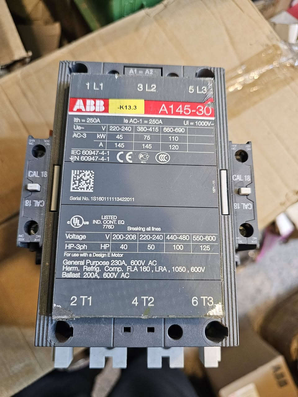 يتوفر ...
كونتكتر ABB . [200A] +[400A] باله اصلي 
للتواصل أكثر على الخاص او على الواتساب: ***********
يوجد خدمة توصيل لكافة المحافظات 
العنوان بغداد عكد النصارى خلف جامع ابو التمن 
.....مصطفى الحجامي.......
