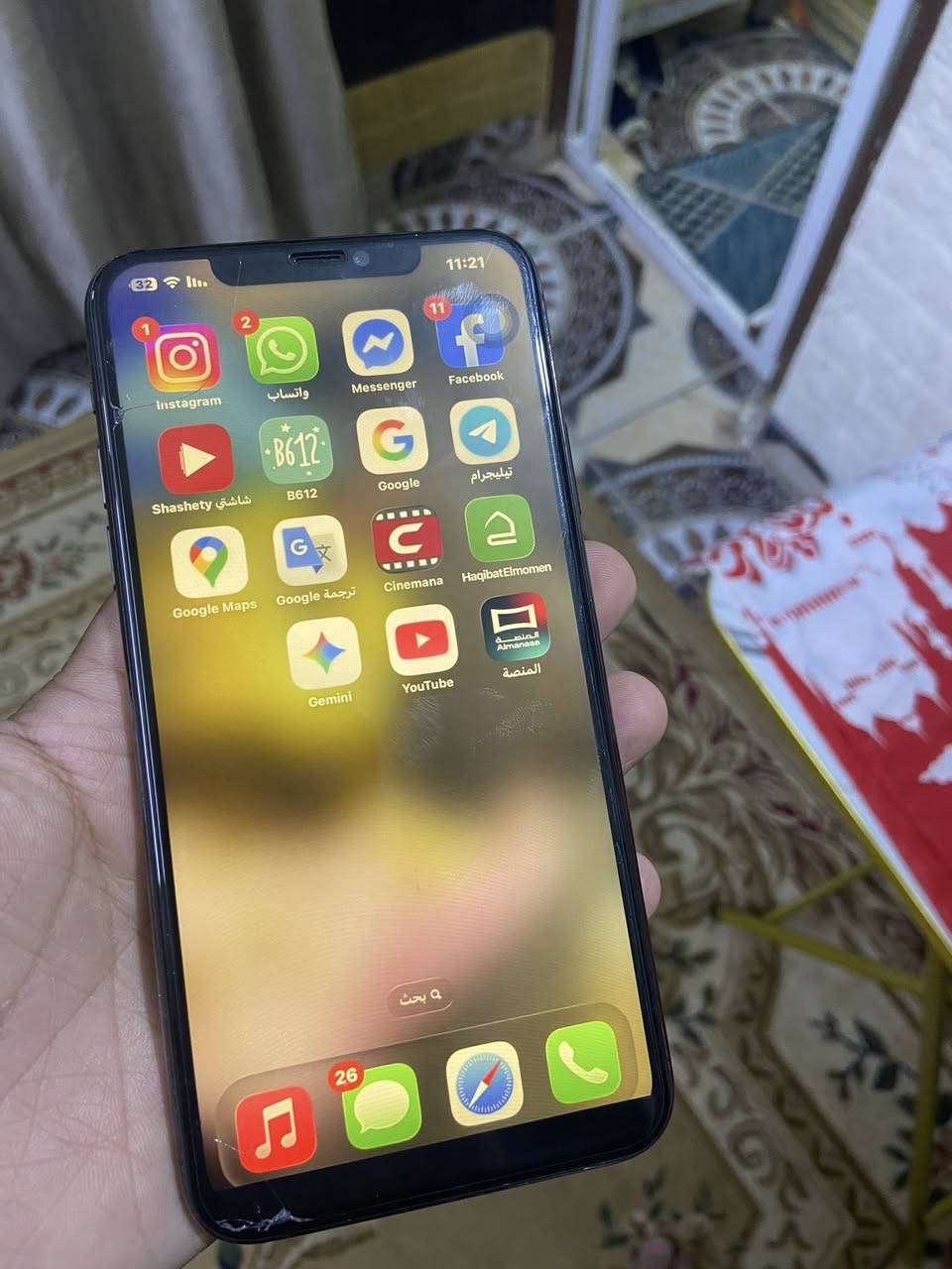 السلام عليكم 
عندي ايفون 11 برو ماكس الخزن 256 الجهاز فقط شاشه الاناره مالتها بيها رمشه خفيفه مرات تروح ومرات تضهر استخدامها عادي سعر الجهاز 250 الف وتفاصيله كدامكم مكاني بغداد حي العدل


**إذا كنت صاحب هذا الإعلان وتريد حذفه لأي سبب، رجاءا أرسل رسالة إلى الدعم الفني**