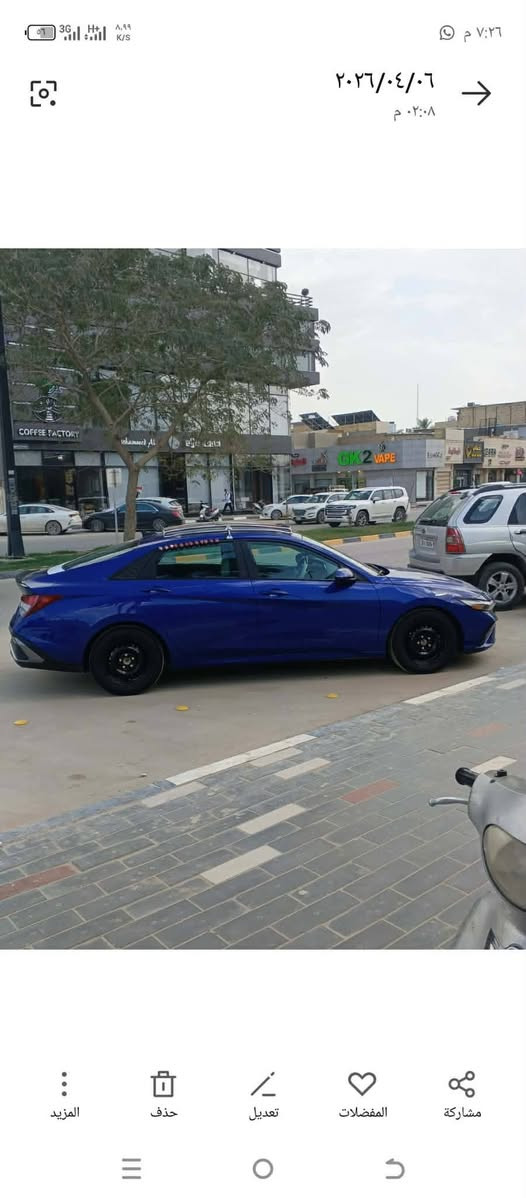 السلام عليكم النترا موديل 24 سياره حادثها بس بنيد بدون دواخل سياره ماشي 20 حقيقي سياره جاهزه من كل شيء تخم تاير كير مكينه حداديه كله جاهز على اخر حبايه مكان السياره حله مركز ‏‪
المدينه تحويل ثاني يوم سعر 170 وبيها مجال قليل مكلف بالنشر
‏‪***********‬‏
