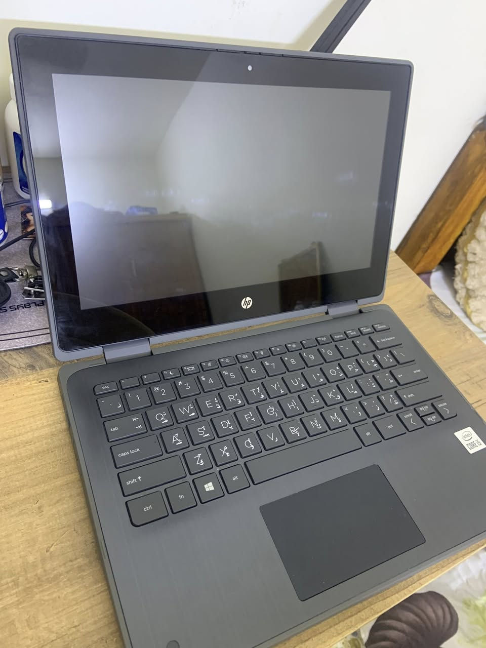لابتوب hp لمس قلاب 360 درجه ثنين بواحد يرهم كلابتوب او ايباد ، يحتوي جميع البرامج من اوتوكاد وتواصل جتماعي وذكاء صطناعي وبرامج اكسل ، مناسب جدا للدراسة والتصفح والاعمال الهندسيه. يجي ويا ماوس وباد هديه وحقيبه 
اللابتوب نظيف جدا وعملي وخفيف 
سعر ٣٢٥ الف وبيه مجال ان شاء الله 
عنواني بغداد الامين الثانيه بيت بنيه يم كهوة صدام
***********
