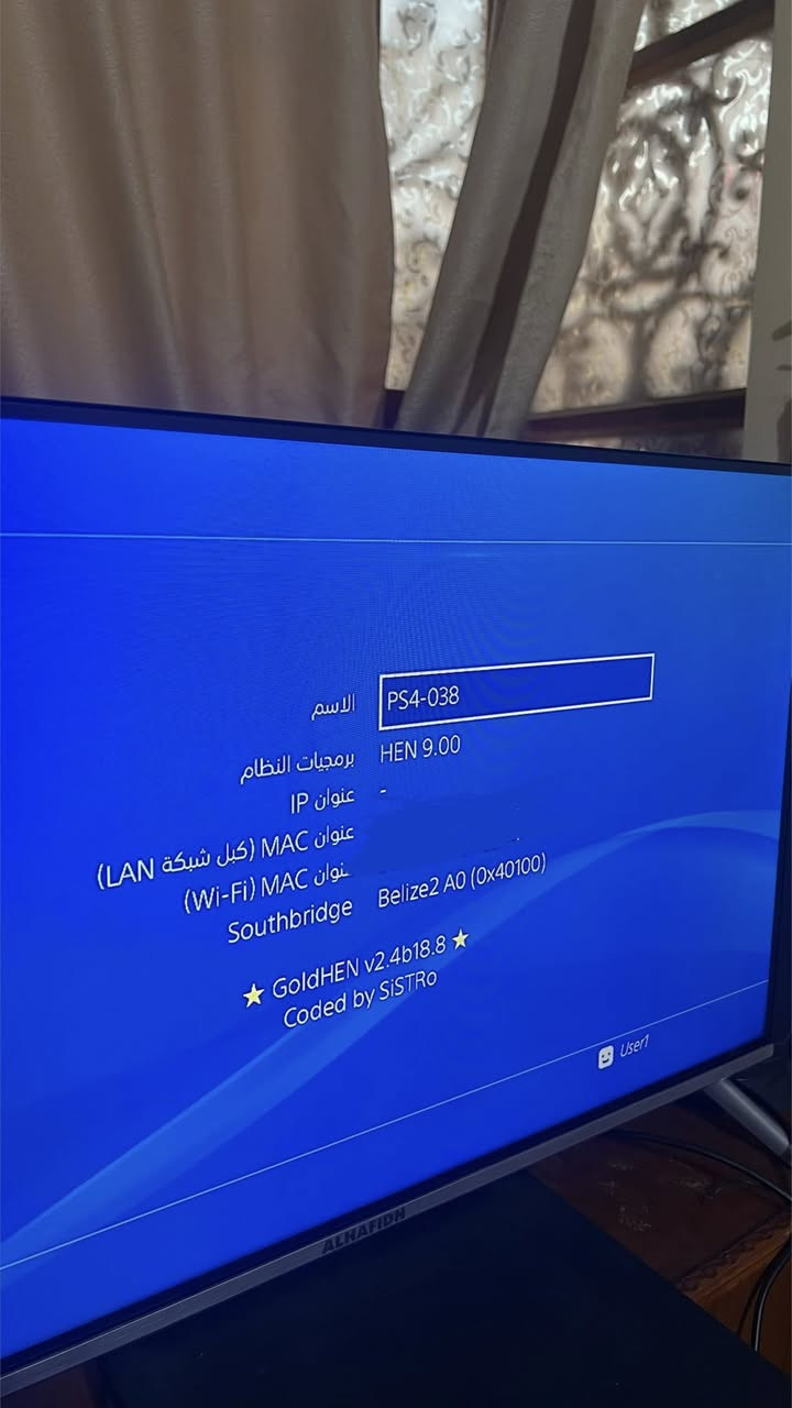 السلام عليكم
للبيع 
بليستيشن فور سلم مهكر
نسخة 1 تيرا
الملحقات:
كيبل hdmi - جوستك واحد - كيبل باور
يحتوي على هذه الالعاب :
GTA 5
God of war 3 remastered 
Spider man marvel 
FC 25
Mortal Combat 11
Need for Speed heat
Snow Runner (محاكي شاحنات)
Evil inside 
Call of duty modern warfare 3
Call of duty modern warfare 2
Call of duty black ops cold war
Bus simulator 21
تطبيق گيم باتو لتحميل الالعاب من داخل البلي 

نظام التهكير goldhen من دون فلاش
فقط الدخول للمتصفح والانتظار 5 ثواني
مكاني الناصرية 
سعره 300 وبي مجال بسيط
للتواصل ***********
واتساب
