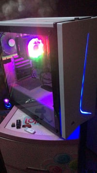 pc كامل ملحقات للبيع السعر 850 الف وبيها مجال * Ryzen 5 5600G  * RX 58...