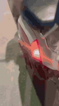 دراجة بوليس • أحمر كريمي • نضيفة