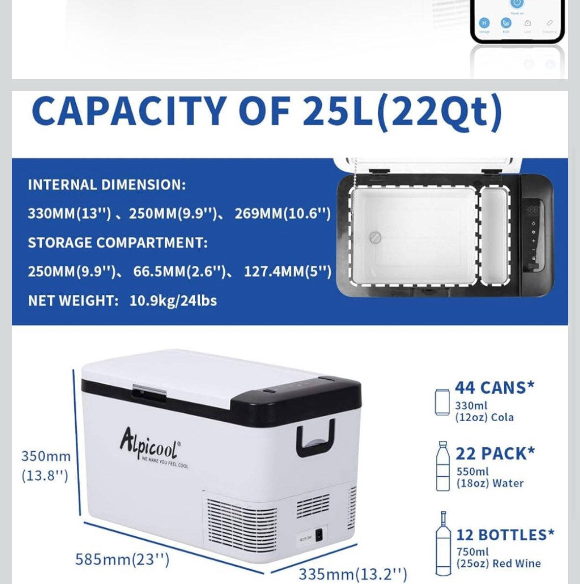 متوفر ثلاجة تجميد 12 فولت
مواصفات 
بلوتوث تحكم بالتلفون 
٣ انظمة تشغيل حسب الفولتية اقتصادي وعادي وسوبر 
كومبريسر
تجميد لحد درجة -٢٠ 
الحجم ٢٥ لتر 
بالصور مكتوب قياسات وابعاد الثلاجة 
السعر ٢١٠ الف


**إذا كنت صاحب هذا الإعلان وتريد حذفه لأي سبب، رجاءا أرسل رسالة إلى الدعم الفني**