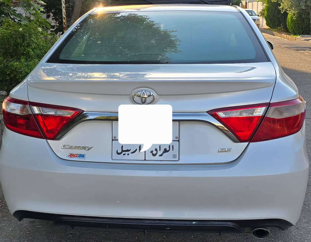 كامري 2017seبدون صبغ

ماشي 83الف مايل حقيقي السياره ع وضعها الشركه بعدها 
بيها  تعديل بارد فقط بدون صبغ 
بدون ايرباك شريكه شرط الفحص 
أربع تايرات جدد طخم جديد شركه بعدها 
سعرها 155ومجال ***********كورك واتساب العنوان دهوك دوميز قرب دائرة المرور
السيارة تحويل شرط دهوك, العراق
