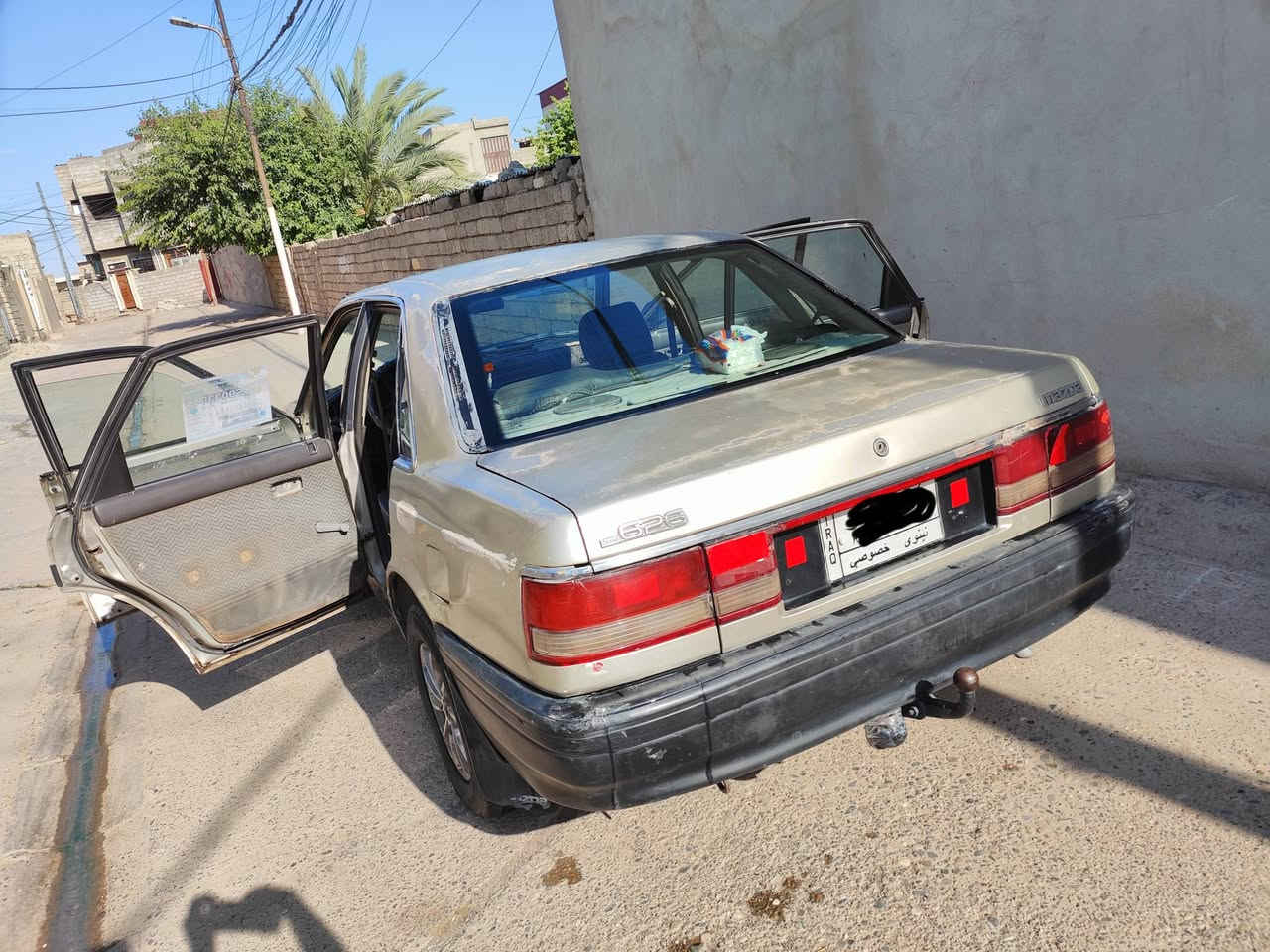 #للبيع #مازدا626 فول عادي  موديل 89 رقم الماني نينوئ سنويه خضرا شرط التحويل 
كير شرط محرك اثر صرف السيارة وضع بلادي مابيها خيسان ولا نقطه غرفتها حيد نظيفه ويرمنيه كلها شغاله  سيارة مال بيت #الاتصال*********** #السعر26
