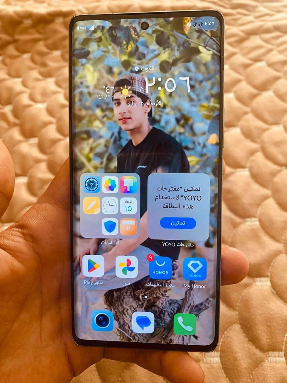 سلام عليكم جهاز هونر للبيع نضيف ما بدل ايشي بي سعر 200وبي مجال وبقي تفصيل بالخاص الرقم ***********
