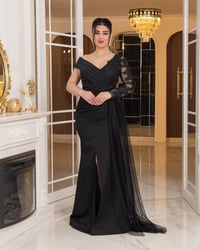 فستان أنيق • أسود • مقاسات ٣٨-٤٤