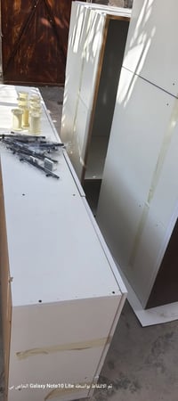 كاونتر MDF تركي • طول ٢م • سنك مرمر ١م٢٠