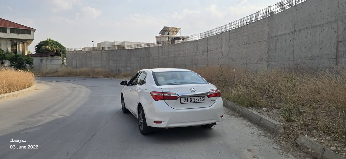 بەناوی خوای گەورە
تیوێتا کۆرۆلا مەکینە گەورە 2014 فول مواسەفات بەس سڵاید نیە ناوزەردە بەسمەیە دەرگا بەسمەیە تەبرید لەمس شاشە ئایپاد لایت زینۆن ‌سەیارەکە لە سفریەوە یەک دەستە سەنەوی تا 2030 تازەیە زۆر پاک و جایزە بۆنید و چەمەلەخی بۆیاخە  نرخی 135 ژمارە *********** ئەگر کریاریت تێلکە لەگەڵ ڕێزدا السليمانية, العراق
