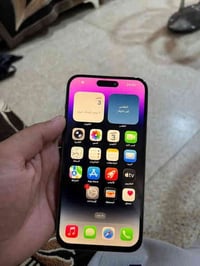 ايفون 14 برو ماكس ذاكرا 256  بطاريه 82  نموذج M تك سيم  مبدال شاشه فيس...