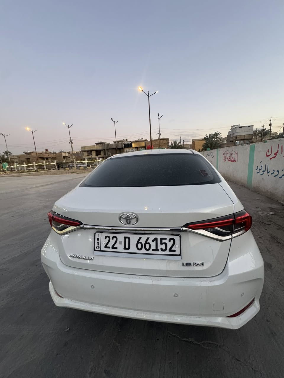 سلام عليكم
كورلا موديل 2021  ياباني فقط بانزين
رقم أربيل ( SAS)   شركة ساز 
المواصفات
ماشيه 25 الف
محرك 1800  بانزين
بصمه +دخول ذكي
نطام الترحيب  عند القتراب
حساس  استشعار  عند القتراب
تبريد قطعتين
نطام قياده ( سبورت +عادي )
كيجات دجتل شاشه
حساس أمامي + خلفي
مانع نزلاق

شاشه مري
مري شفط
ويل كب حجم 16   عدد 5
حساس اطار +حساس لايت عالي وناصي  اوتو +حساس
مطر
العنوان بغداد شعلة 
تواصل ***********
