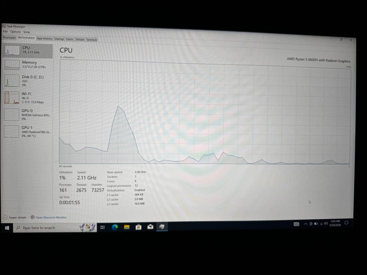 سلام عليكم
لابتوب hp victus 
موصفات 
Ryzen 6600h 
Rtx 3050 ti
Ram 16 ddr5 5600mhz
Nvme 512
Monitor 144 16.1 inch ips
لابتوب كامل استخدام كلش قليل بغداد, العراق


**إذا كنت صاحب هذا الإعلان وتريد حذفه لأي سبب، رجاءا أرسل رسالة إلى الدعم الفني**