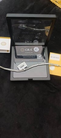 سوار موزنايت • فضة • شهادة وكارت