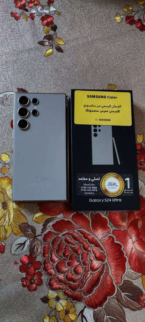 متاح جهاز سامسونك 24الترا 
ذاكرا 256 رام 12 
وضع شركه ضمان جبال 
جديد لوك شرط 
غراض كامل 
مستخدم قليل شرط 
سعر مليون 
  للستفسار  ***********
