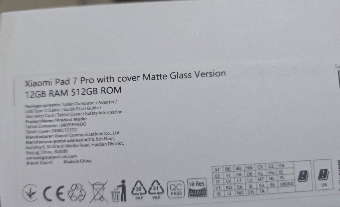 شاومي باد 7 برو نسخة ال512 عشوائي 12 مستخدم قليل جدا غراضه كاملات للبيع ب550 سعر الجديد ب650 مكاني فلوجه شراي اتصل ومنختلف ***********
