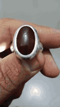 يماني كرزي طبيعي  صياغه الامير  فضه 990  قياس الخاتم 20/ 21 2 سانتيم ا...